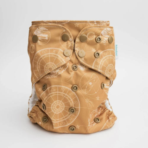 Space and Sky: Essentials Pocket Cloth Diaper with Athletic Wicking Jersey, Grows with your Baby