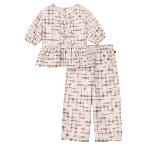 Modern Moments by Gerber Toddler Girl Bow Front Top and Pant Set, 2-Piece, Sizes 12 Months - 5T
