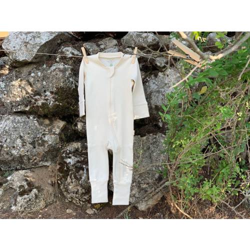 100% Organic Cotton Baby Clothes, Long Sleeve Romper Baby Set, Unisex New Baby Clothes, Soft Cotton Infant Wear,Zip Front Romper for Newborn