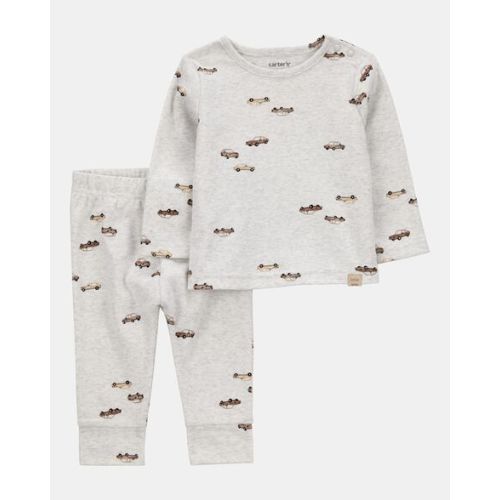 Baby 2-Piece Car Print Long-Sleeve Tee & Pant Set | Carter's