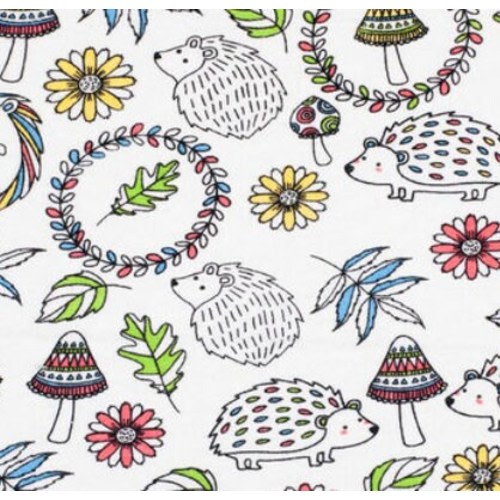 Flannel crib sheet-hedgehog crib sheet-toddler sheet-fitted flannel crib sheet-crib sheet-nursery bedding-hedgehog-toddler bedding