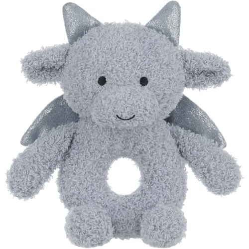 Apricot Lamb Dragon Rattle Soft Baby Rattle for Boys and Girls, Plush Stuffed Animal Rattle Toy Lovey for The Newborn, 0-3 Months, 0-6 Months and Above
