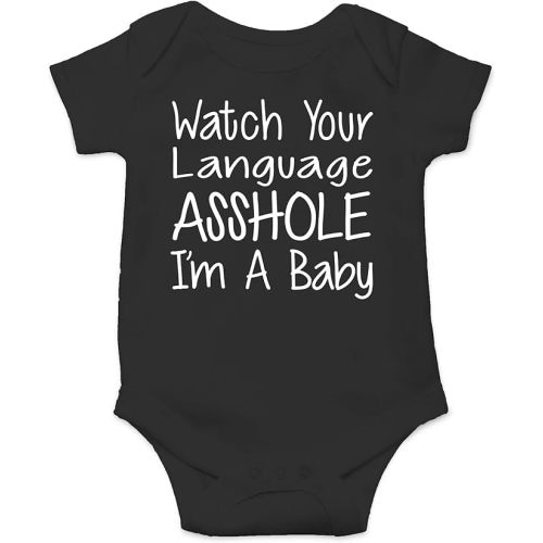CBTwear Watch Your Language I’m a Baby - Baby Bodysuit Adorable Romper Clothing Cute Boy Girl Unisex
