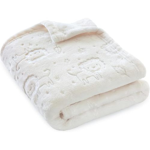 BORITAR Baby Blanket 3D Fleece Flannel Blanket Bow Design 30x40 Inch Pink