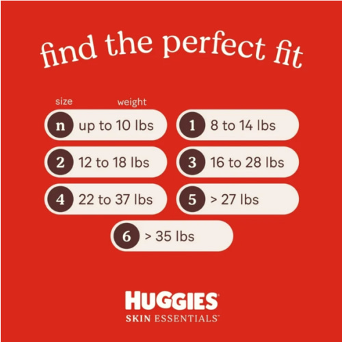 Huggies Skin Essentials Baby Diapers, (Select Size & Count)