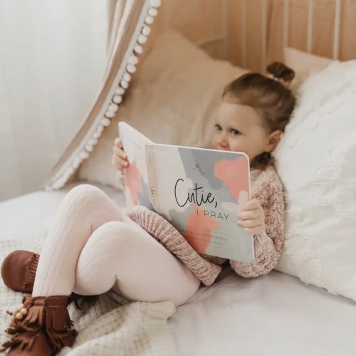 christian childrens book - cutie, I pray — six notes clothing