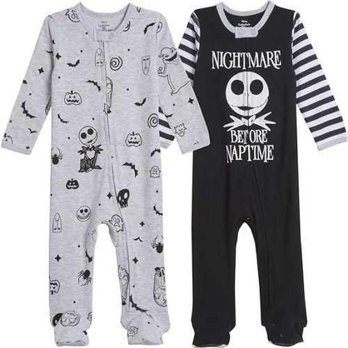 Disney Nightmare Before Christmas Baby Footed One Piece Sleep N' Play Newborn to Infant