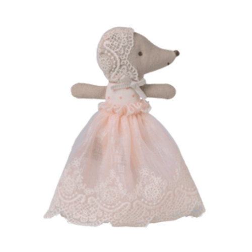 Baby mouse in gown - Powder - Maileg USA