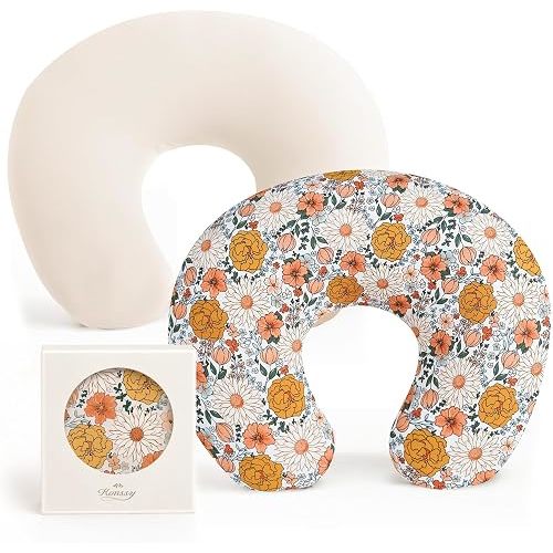 Konssy 2 Pack Nursing Pillow Covers, Soft Stretchy Cover for Breastfeeding
