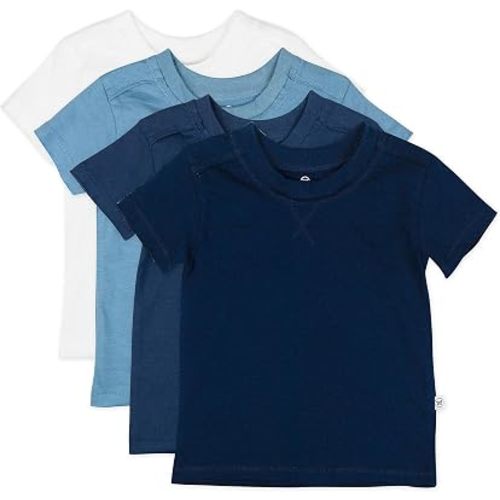 HonestBaby Baby Toddler & Kids' 100% Organic Cotton Short Sleeve T-Shirts (10-Pack)