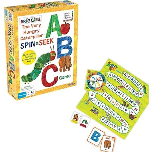 Briarpatch, The Very Hungry Caterpillar Spin & Seek ABC Game, Based On Board Books By Eric Carle, Preschool Learning For Kids