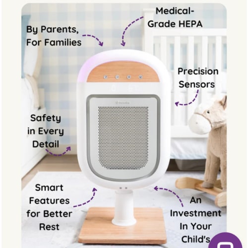 Sereniby Medical-Grade Nursery Purifier with SafeFlow™ Technology
