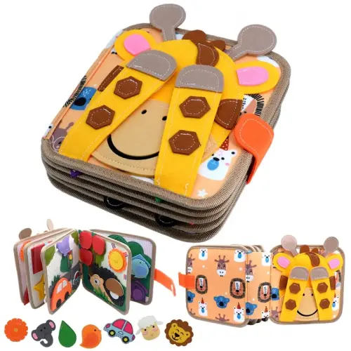 Busy Book for 1-3 Year Old, Montessori Travel Toy, Early Education - TikTok Shop