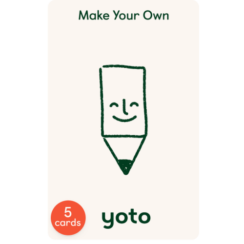 Make Your Own Cards (Pack of 5 blank cards) for Yoto Player