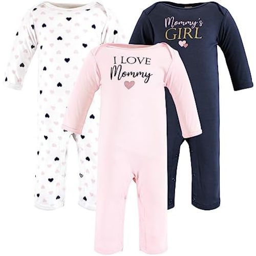 Hudson Baby baby-girls Cotton Coveralls