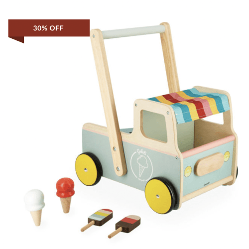 Ice Cream Cart - Push Along Trolley by Janod | Barnes & Noble®