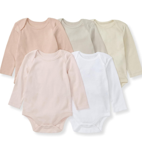Burt's Bees Baby Unisex Bodysuits, Short Sleeve Organic Sleepwear, 5-Pack