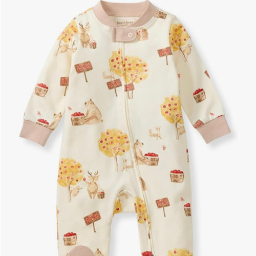 Burt's Bees Baby Organic Cotton Sleep and Play Footed Pajamas for Boys
