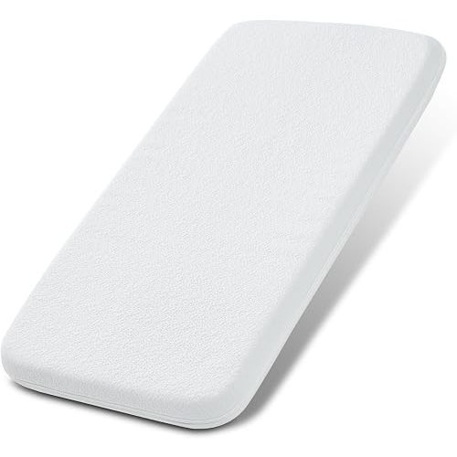 NeoBorn Baby Bassinet Mattress Pad, 33 x 18 x 2 Inch, Dual-Sided Foam