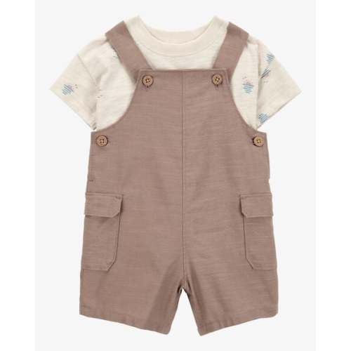 Baby Boy 2-Piece Sunset Tee & Shortall Set - Brown - Carter's | Carter's