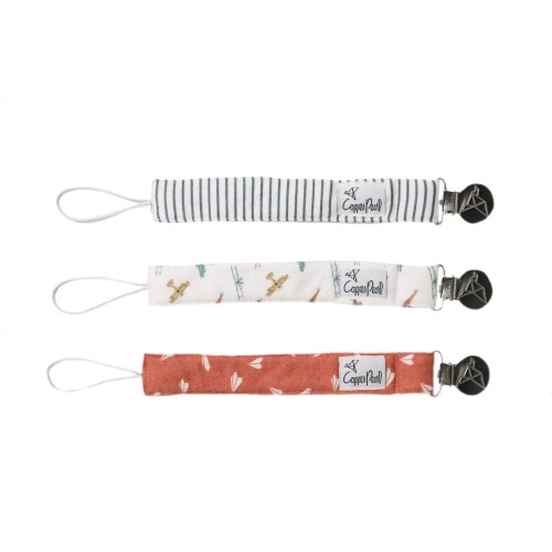 Copper Pearl Binky Clip Set