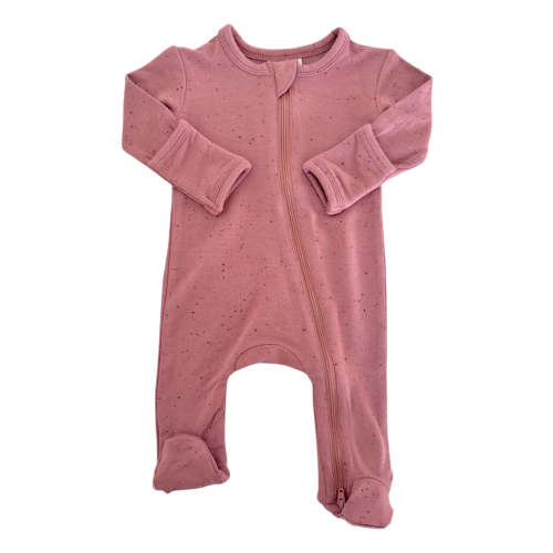Mauve Speckle / 2-Way Zip Footie