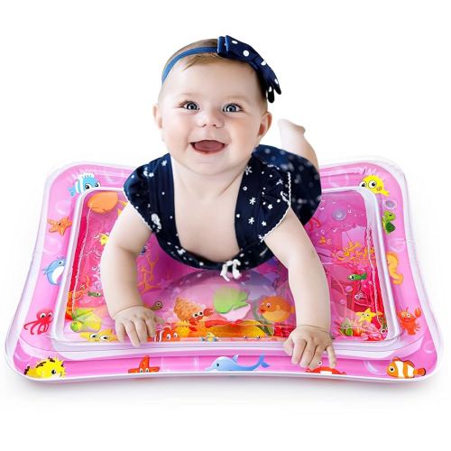 Tummy Time Water Mat for Baby Girl Baby Girl Toys for 3 to 12 Months Great Baby Girl Gifts Promote Baby Girl Sensory Development