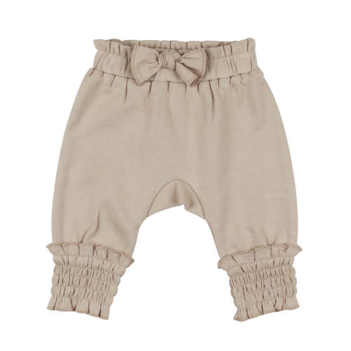 Organic Smocked Bubble Pants in Oatmeal – L'ovedbaby