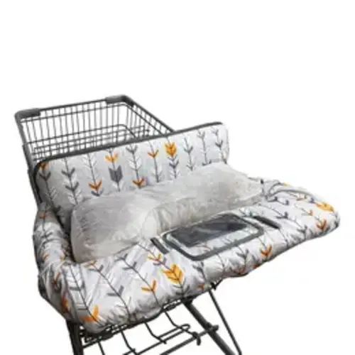 Shopping Cart Cover for baby, High Chair Cover for Boy Girl, Infant Grocery Cart Cushion with removable seat Positioner and Cellphone Holder - TikTok Shop