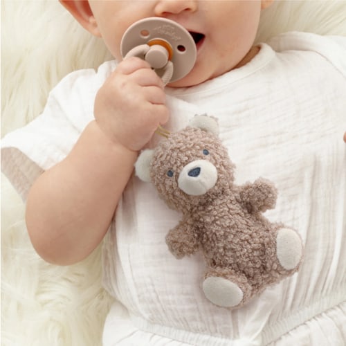 Itzy Ritzy | Natural Rubber Pacifier & Lovey | Theo the Bear