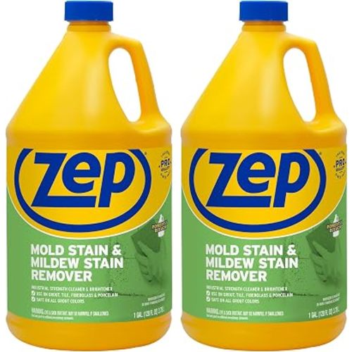 Zep Mold Stain and Mildew Stain Remover 1 Gallon (Case of 2) ZUMILDEW128 - Professional Strength No Scrub Formula