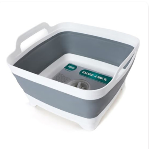 FOSJGO Collapsible Dish Basin with Drain Plug