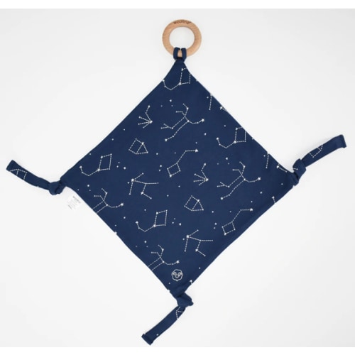 Woolino - Merino Wool, Organic Cotton Lovey w/ Removable Teething Ring