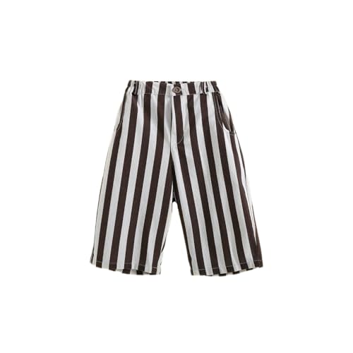 Spring Autumn 6Months-3Years Toddler Thin Cotton Stripe Elastics Pants for Baby Boys and Girls
