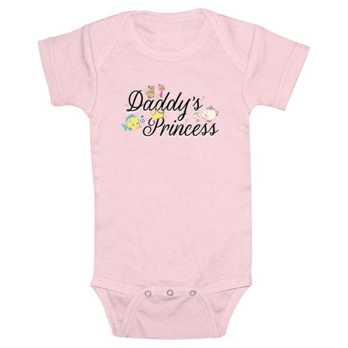 Infant's Disney Cute Daddy's Princess Bodysuit