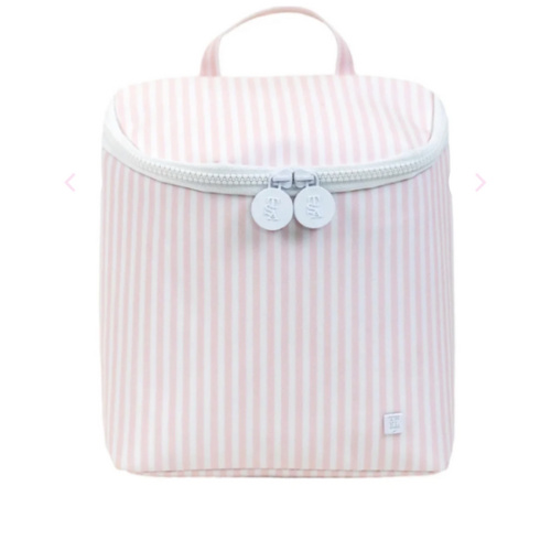 TAKE AWAY INSULATED LUNCH BAG - PIMLICO STRIPE PINK