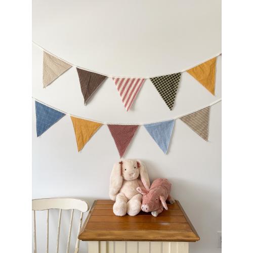 Handmade Cottagecore Bunting Garland | Vintage Fabric Nursery Decor