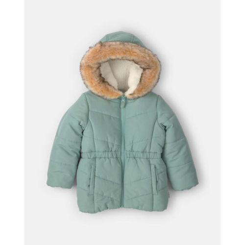 Toddler Girl Hooded Heavyweight Winter Jacket - Olive Green - OshKosh B'gosh | Carter's
