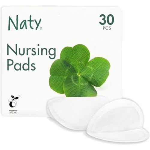 Eco By Naty Nursing Pads – Nipple Pads For Breastfeeding Mothers, Pregnancy And Postpartum, Made From Plant-Based Materials (30 Pads)