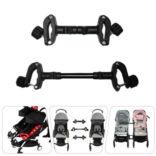 Supvox 3-Pack Iron Stroller Connectors for Parents with or Two Children, Easy to Use and Secure