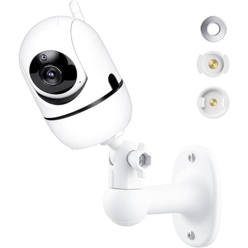 Baby Monitor Wall Mount Compatible for HelloBaby HB6560/ HB6550/ HB65/ HB40/ HB6339/ HB66/ HB6550 Pro, ANMEATE SM935E/SM650, 360° Adjustable Baby Camera Mount with Perfect View, 1/4 Thread Connection