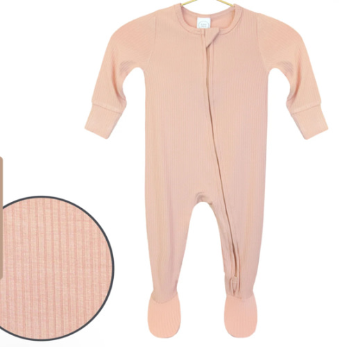 Audrey Ribbed Zipper Footies