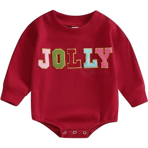 Ayalinggo Baby Girl Boy Christmas Outfit My First Christmas Sweater Sweatshirt Shirt Bubble Romper Onesie Santa Clothes