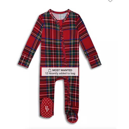 Unisex Tartan Plaid Convertible Footie - Baby, 9-12M