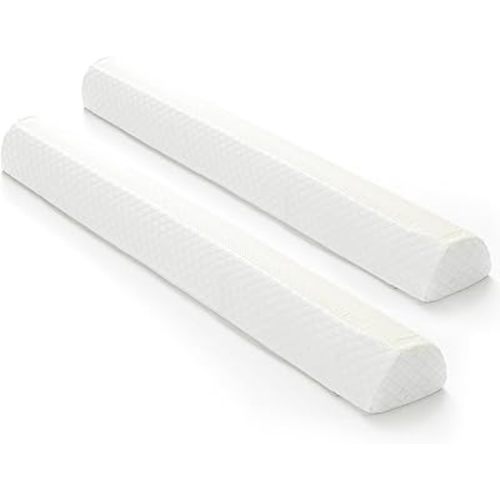 Shinnwa Bed Bumpers for Toddlers & Kids (2-Pack), Memory Foam Bed Rail for Adults, Bed Edge Safety Guard for Queen, King, Full Bed, Non-Slip Bottom, Machine Washable Cover