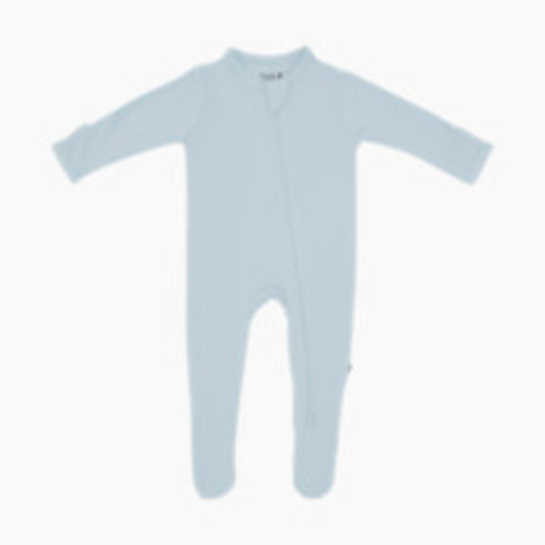 Kyte Baby Zipper Footie - Fog, 3-6 M