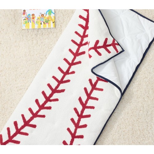 Baseball Fuzzy Sleeping Bag