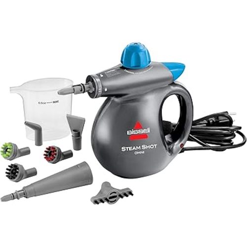 BISSELL® Steam Shot™ Omni handheld portable steam cleaner for tile, grout, windows, bathrooms, kitchens, includes 7 tools