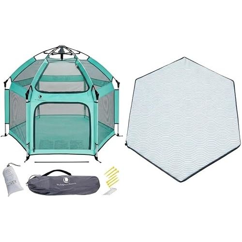 POP 'N GO BEACH PLAYPEN with Cushioned Playmat for Babies
