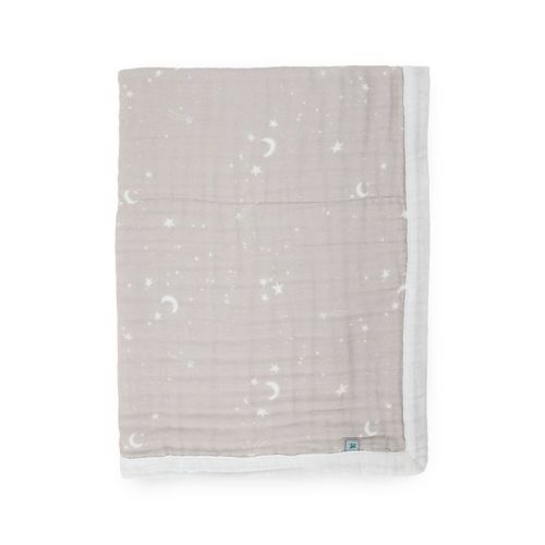 Little Unicorn Organic Muslin Baby Blanket Quilt - Moon Dust